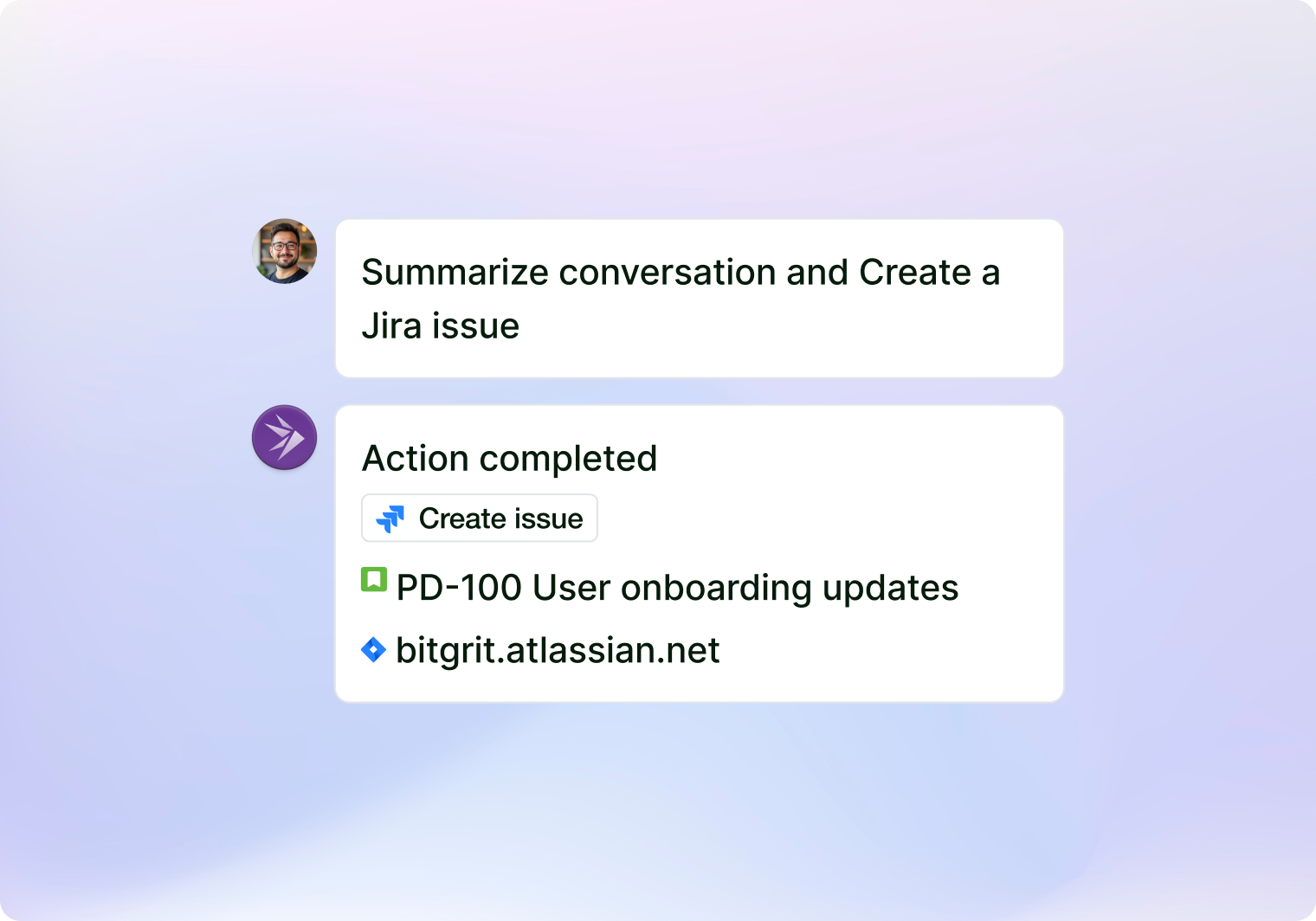 In-chat approvals and actions